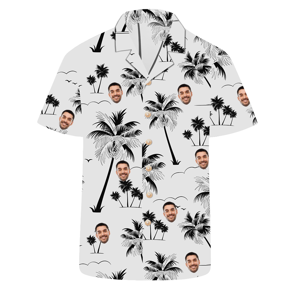 Coconut Tree Seagull Seaside Custom Hawaiian Shirt