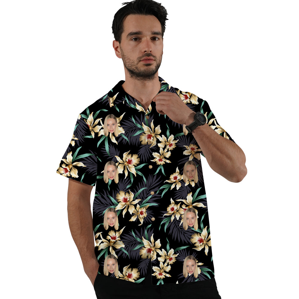 Personalized Face Hawaiian Shirts Custom Tropical Aloha Shirt
