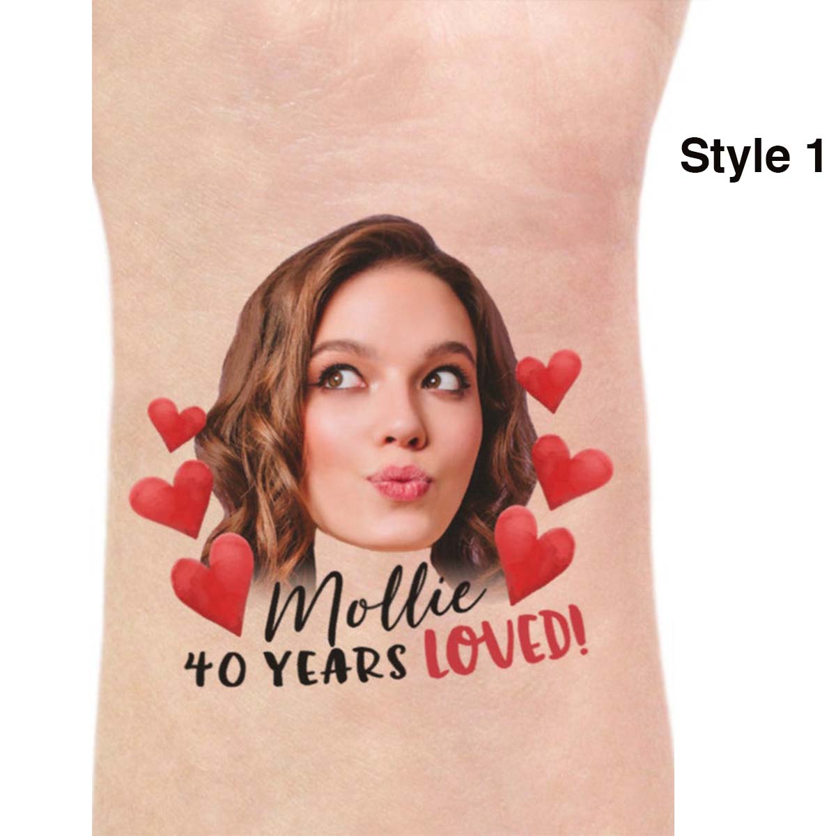 Custom Name&Age Birthday Tattoo 4FunGift