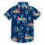 4FunGift® Cartoon Print Blue Hawaiian Shirt Customized Shirts Gifts For Kids