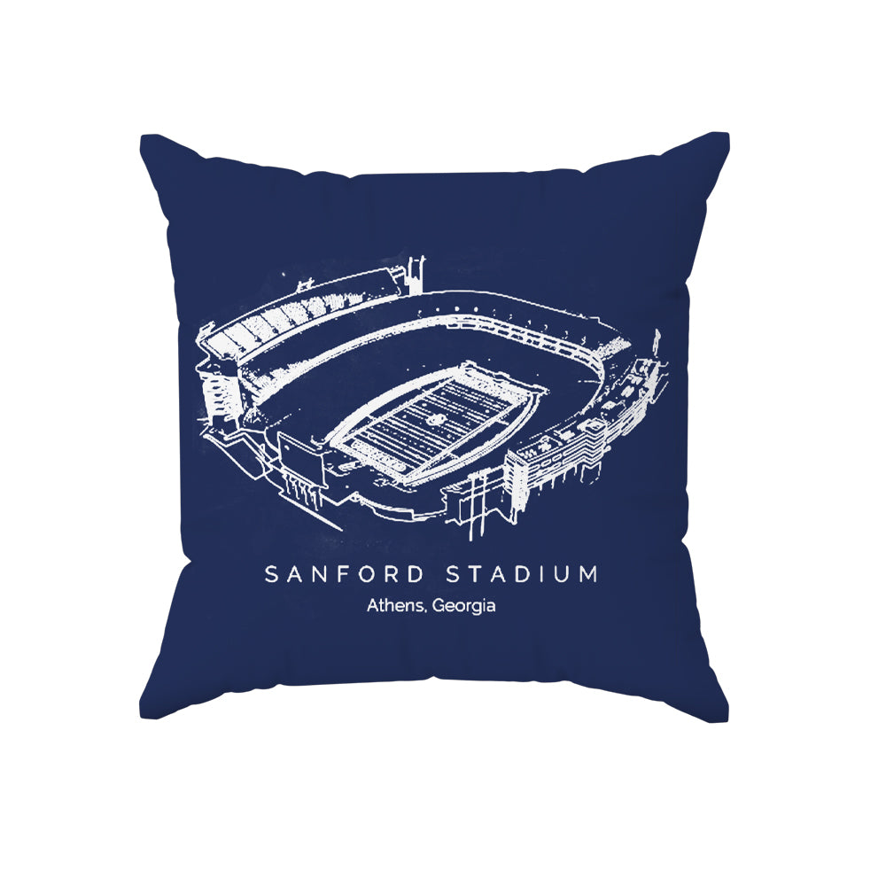 Sanford Stadium - Georgia Bulldogs Football, College Football Pillow Home Dec