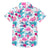 4FunGift® Tropical flamingo Print Kids Hawaiian Shirt Customized Short Sleeve Shirts