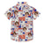 4FunGift® American Postcard Print Kids Hawaiian Short Sleeve Shirts for Vacation