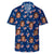 4FunGift® Customized Face Hawaiian Shirt Unisex Lapel Short Sleeve Shirt American Heart Flag Print
