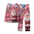 3D Simulation Printing Santa Claus Christmas Pajamas Set