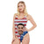 Custom Flag Face Swimsuit One Piece Bathing Suit