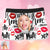 Men's Customized Boxer Briefs Red Lips Xoxo Love Print For Him