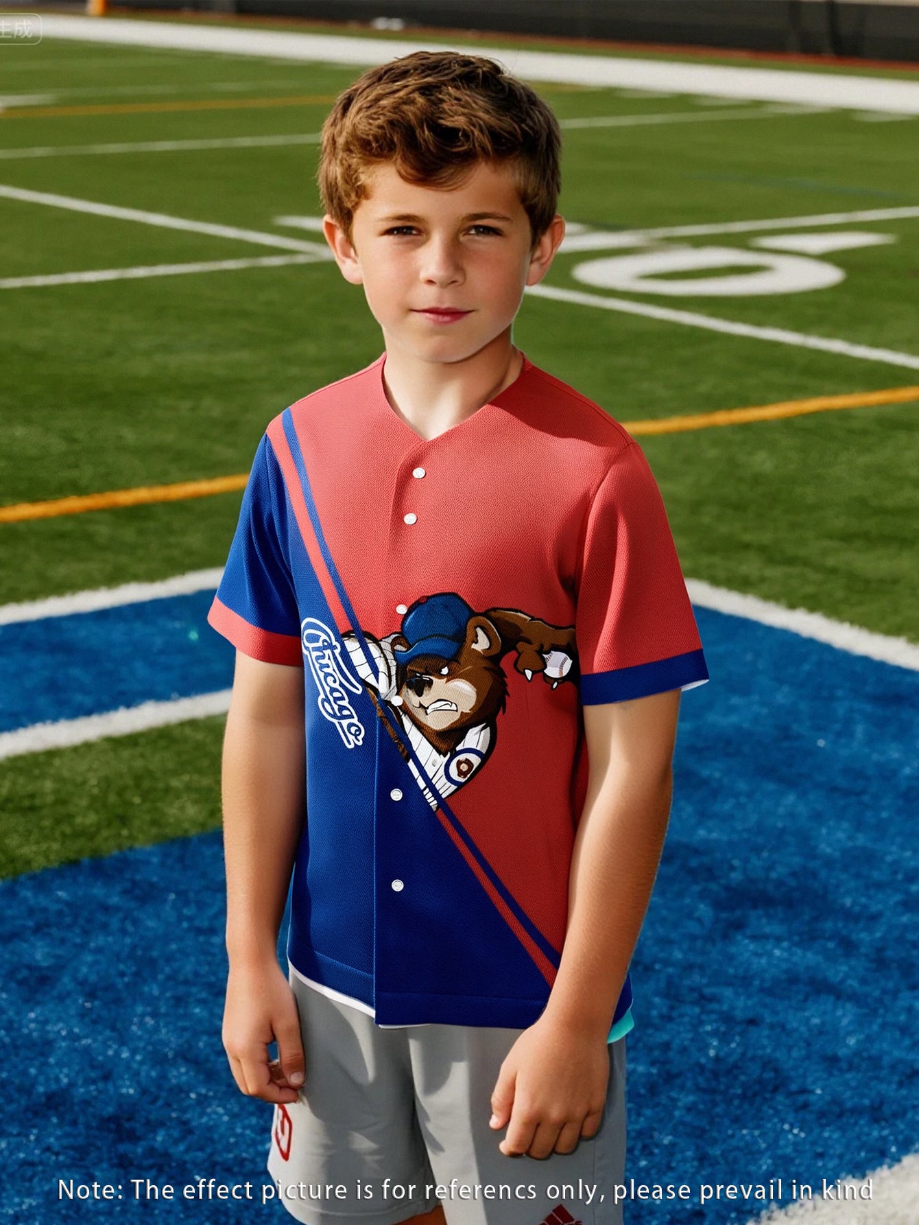 Short Sleeve Cubs Boys Jersey Chicago Cubs Child Nike Blue