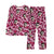 Pink Leopard Print Long-Sleeve Pajamas Set Upload Photo to Customize