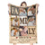 A Whole Lot Of Love Personalized 6 Photos Blanket Gift For Family Members