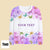 Purple Butterfly Rendering Sweatshirt Customized Text Sweatshirt Gift for Her