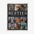 Custom Photo Blanket Besties Gift Best Friends Fleece Blanket