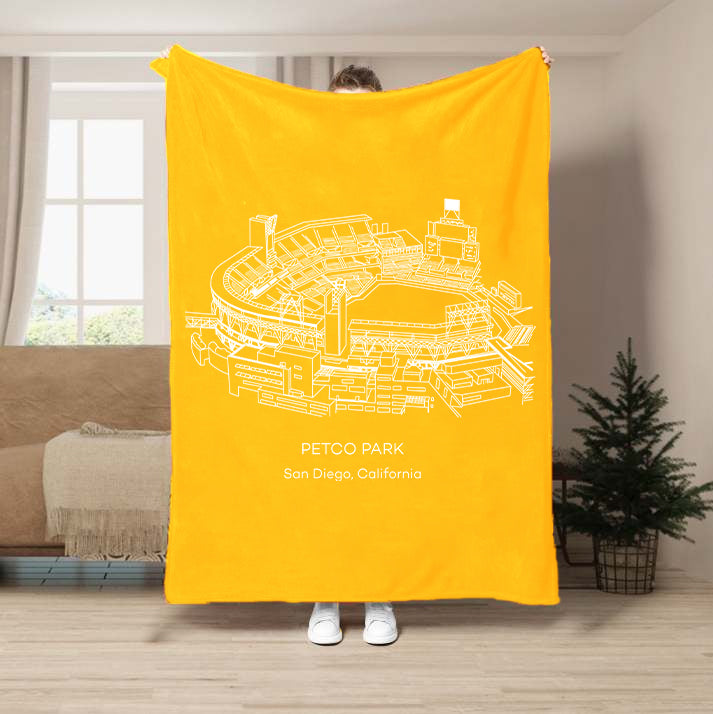 Petco Park-San Diego Padres Baseball Stadium Blanket – 4FunGift