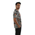 Custom Hawaiian Shirt Black White Pineapple Palm Leaf Print