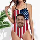 New Custom Flag Big Face Swimsuit