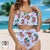 Custom Face Ruffle Swimsuit Tropical Bikinis - Special Price