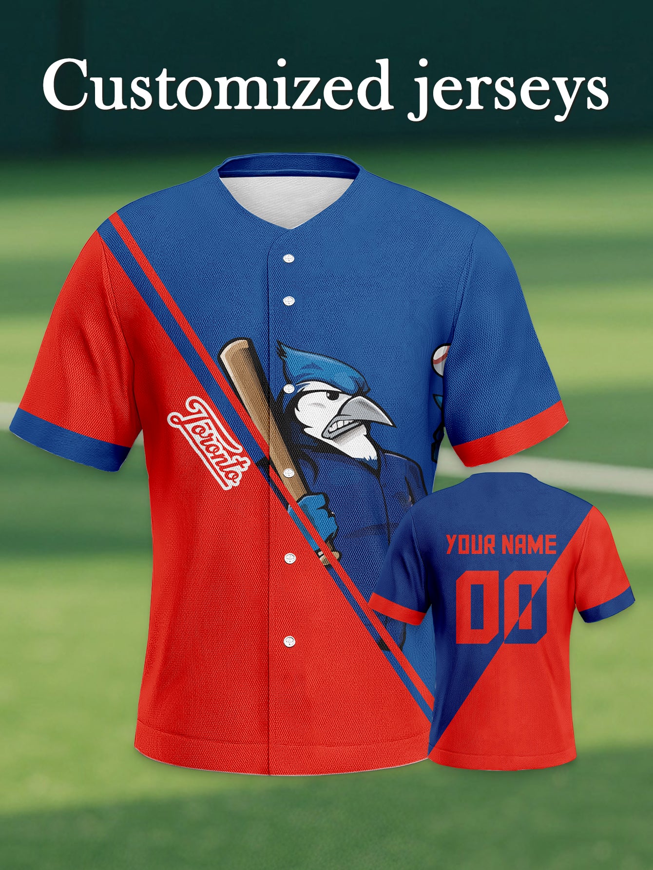 ブルージェイズBLUE JAYS ユニフォーム レッド(150) mens-nike-red-toronto-blue-
