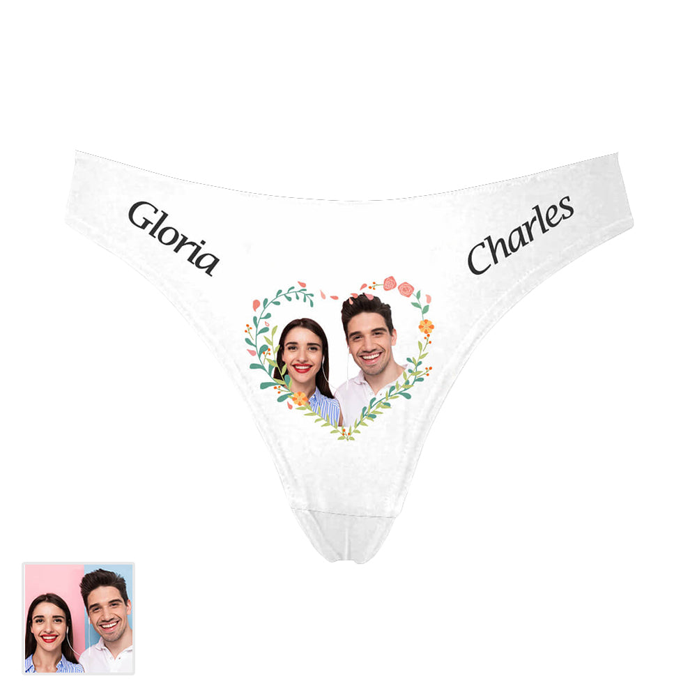 Custom Face/Name Photo Thongs For Her