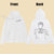 Customized Photo Line Drawing & Initials on Chest Hoodie Gift for Him