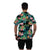 3rd Anniversary Men's Hawaiian Shirt Summer Green With Flamingos New