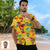 Custom Face Hawaiian Shirt Yellow Coconut Tree