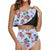 Custom Face Ruffle Swimsuit Tropical Bikinis