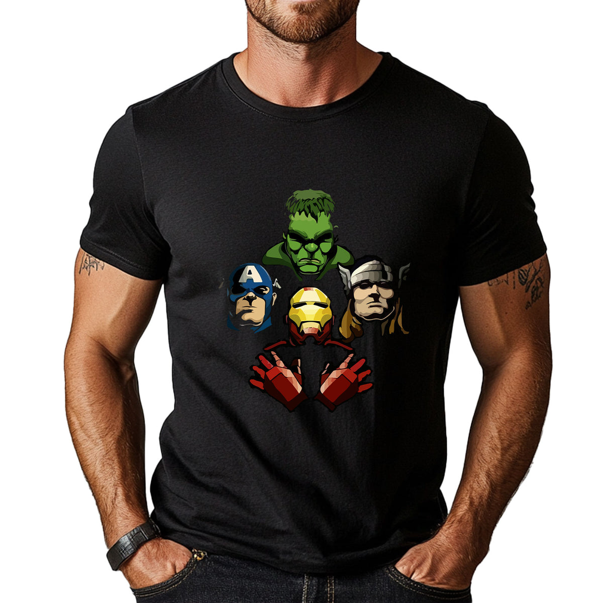 (Local Warehouse) Marvel Avengers Creative Thanos Iron Man Spider-Man ...