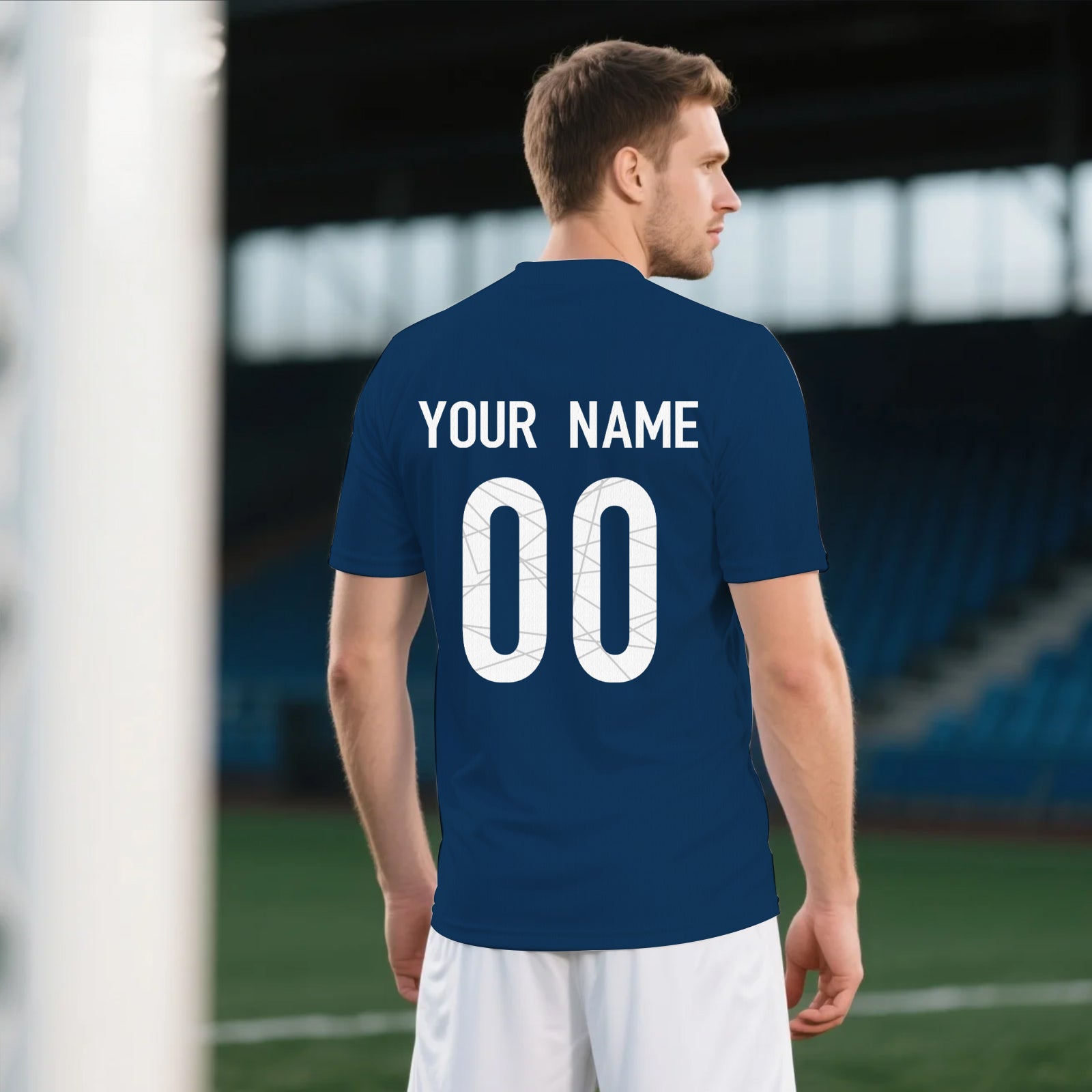 Custom Face PSG Retro Jersey - 1970 Blue/Red Design With