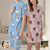 Couples Home Wear Pajamas Clouds and Stars Printing Custom Exclusive Avatar
