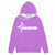 Hoodies Multi-Color Star Print Street Fashion- Purple