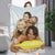 Custom 1 Photo Fleece Blankets for Couple Family