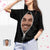 Custom Boyfriend Face Tee Black Zipper T-shirt - Flash Sale