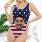 Custom Flag Face Swimsuit