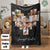 4FunGift® Custom 10 Photos Fleece Blankets Names Blanket for Couple