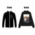 Zipper Cardigan Wweatshirt Front & Back Picture Customization Chest Line Drawing