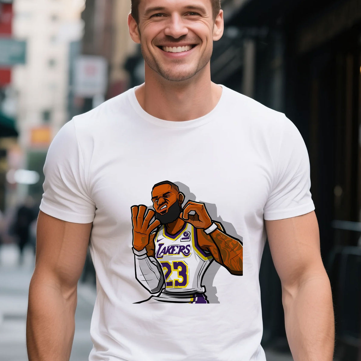 Ffe Points (Local Warehouse) Los Angeles Lakers Lebron James 40K Points Hand Sign ...