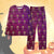 Halloween Purple Pajamas Fun Skeleton Head Customization