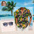 Custom Tropical Pineapple Shirt & Retro Polygon Polarized Sunglasses Set