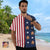 Benutzerdefiniertes Gesicht Hawaiihemd Herren-Flaggenhemd