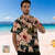 Benutzerdefiniertes Gesichts-Hawaii-Hemd mit gelber Palme
