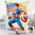 Custom Photo Blankets Personalized Photo Handsome Captain America Blanket