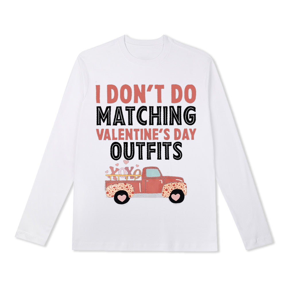 4FunGift® Family Valentines Long- Sleeved Shirts, Matching Family Valentine Day Outfits, Holiday wear, Family Valentines Shirts