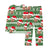 Christmas Snowflake Christmas Tree Print Santa Hat Custom Face Green Pajamas
