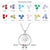 4FunGift® 1-5 Name-Personalized Family Tree Necklace With 1 Birthstone Engraved Names Gift For Her