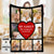 Personalized 8 Photos Text Fleece Blankets My Family