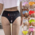 4FunGift® Sexy Underwear for Girls Breathable Half-Covering Buttocks Large Size Briefs Sexy Mid-Low Waist Peach Butt