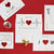 Liebesgrußkarte Dreidimensionale Herzschlag-Kreativkarte