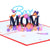 Muttertagskarte. 3D-Karte „Beste Mutter“.