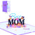 Muttertagskarte. 3D-Karte „Beste Mutter“.