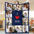 Custom Blanket with 10 Photos Personalized Picture Throw Blanket